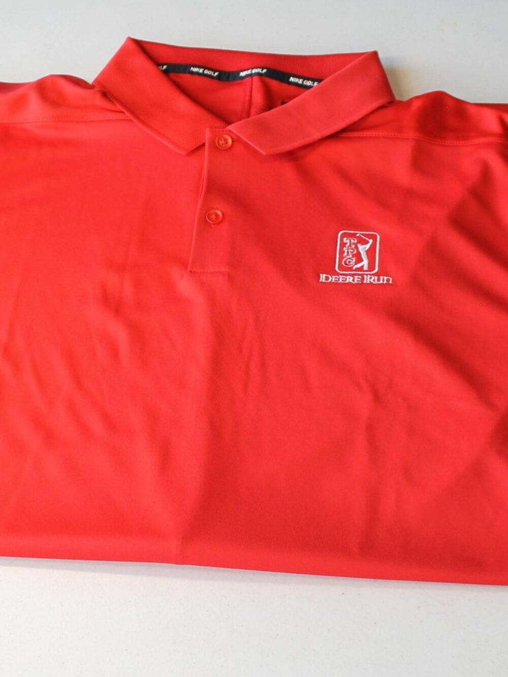 Nike Golf Red Dri-FIT John Deere Classic PGA Polo Size XXL NWT